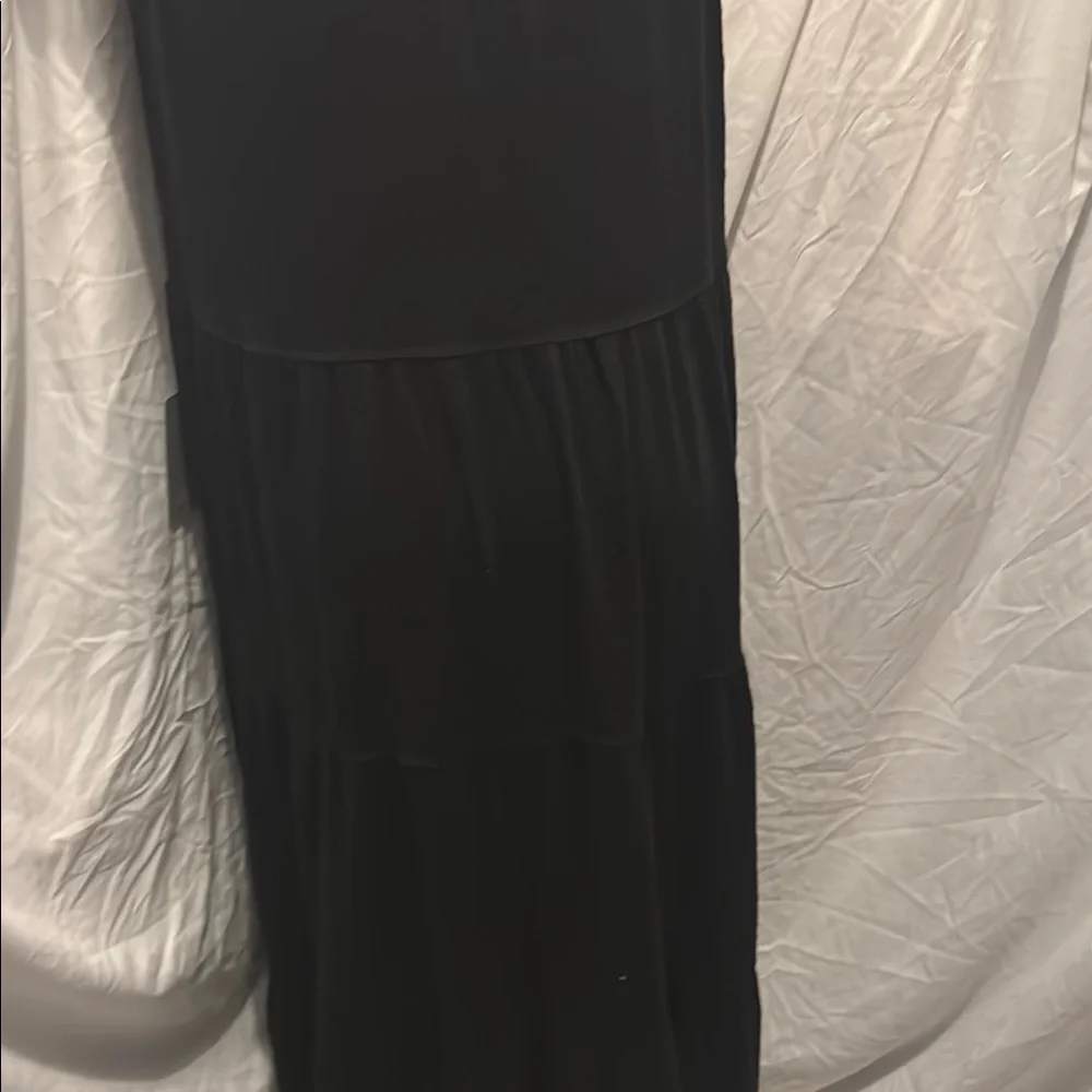 Max Studio Black Sleeveless Plunge Maxi Dress - Picture 10 of 11